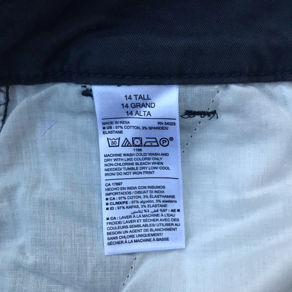 NWT Old Navy Mid-Rise Boot-Cut Khakis Size 14T - Picture 4 of 5